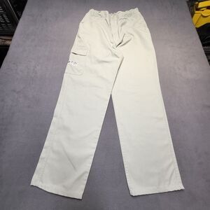 VTG Jeep Cargo Pants Mens 28 Green UAW Elastic Waist Drawstring Made In USA